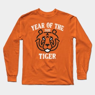 Vintage 2022 Year Of the Tiger Chinese Zodiac New Year Long Sleeve T-Shirt